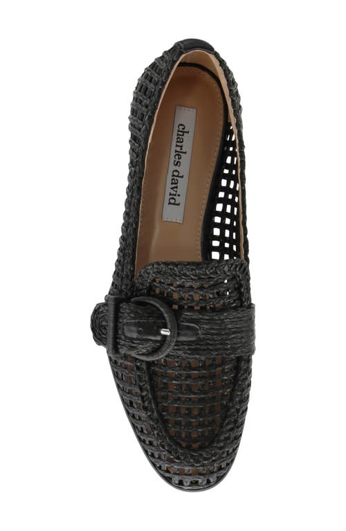 Charles David Follies Raffia Loafer In Black