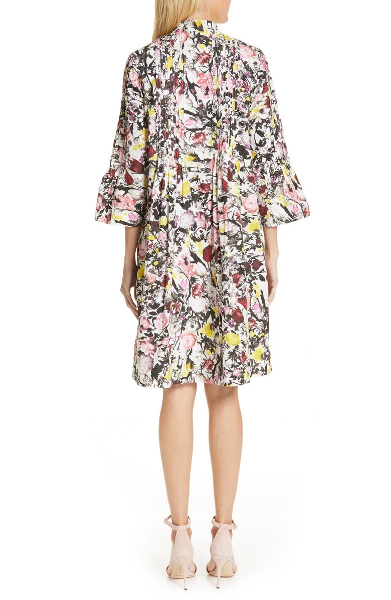 Erdem Pop Floral Print Cotton Dress, Alternate, color,