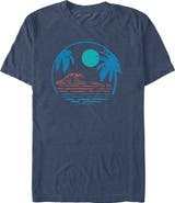Lost Gods Men's Lost Gods Retro Wave Badge  Graphic T-Shirt
