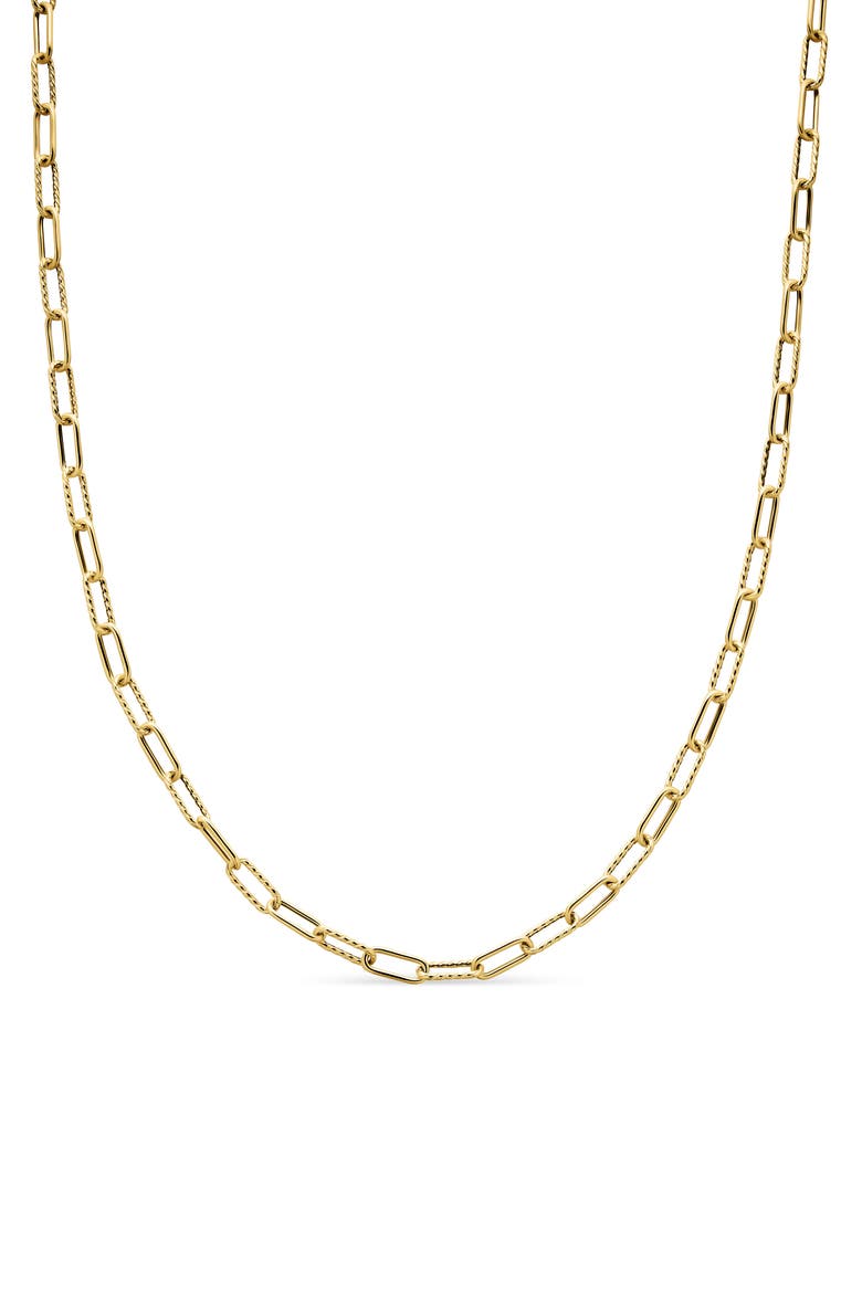 DY Madison® Chain Necklace in 18K Yellow Gold, 4mm, Main, color, 18K YELLOW GOLD