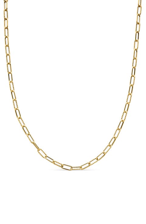 DY Madison® Chain Necklace in 18K Yellow Gold, 4mm