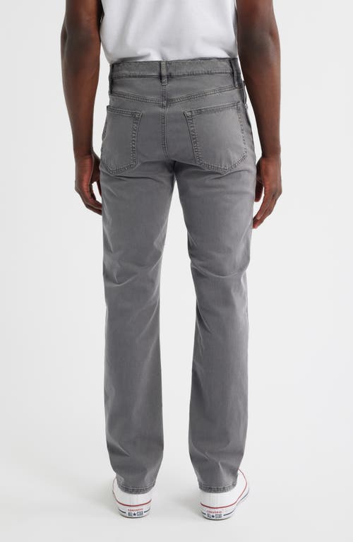 Frame Modern Straight Leg Five-pocket Twill Pants In Gray
