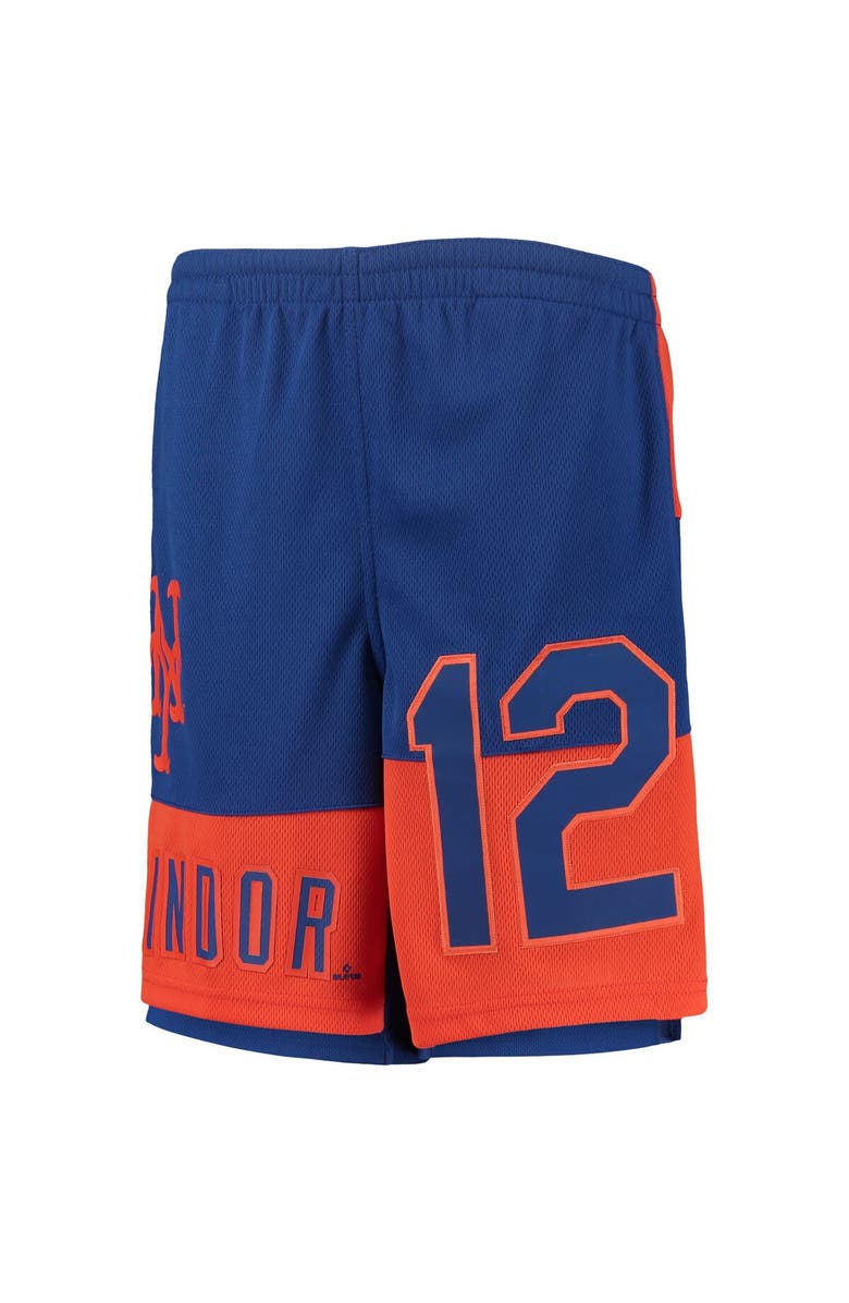 Outerstuff Youth Francisco Lindor Royal New York Mets Pandemonium Name & Number Shorts, Alternate, color, Royal