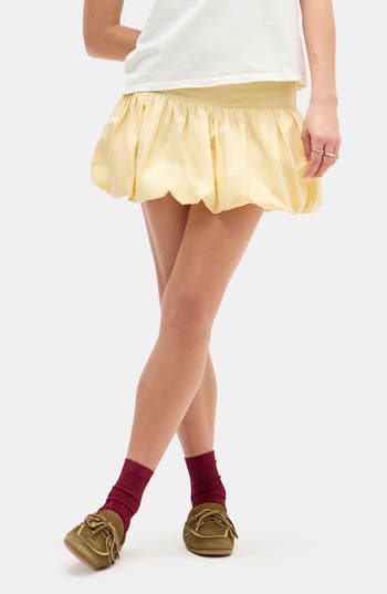 Bdg Urban Outfitters Bubble Hem Miniskirt In Neutral
