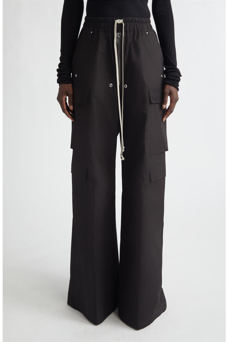 Cargobelas Cotton Cargo Pants, Main, color, BLACK