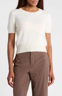 Brushed Cashmere Crewneck Sweater