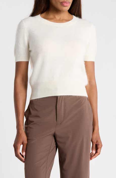 Brushed Cashmere Crewneck Sweater