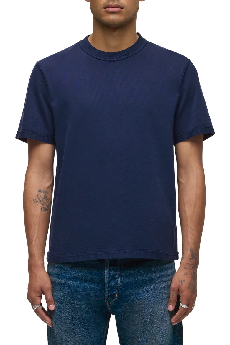 Heavyweight Cotton T-Shirt, Main, color, DEEP NAVY
