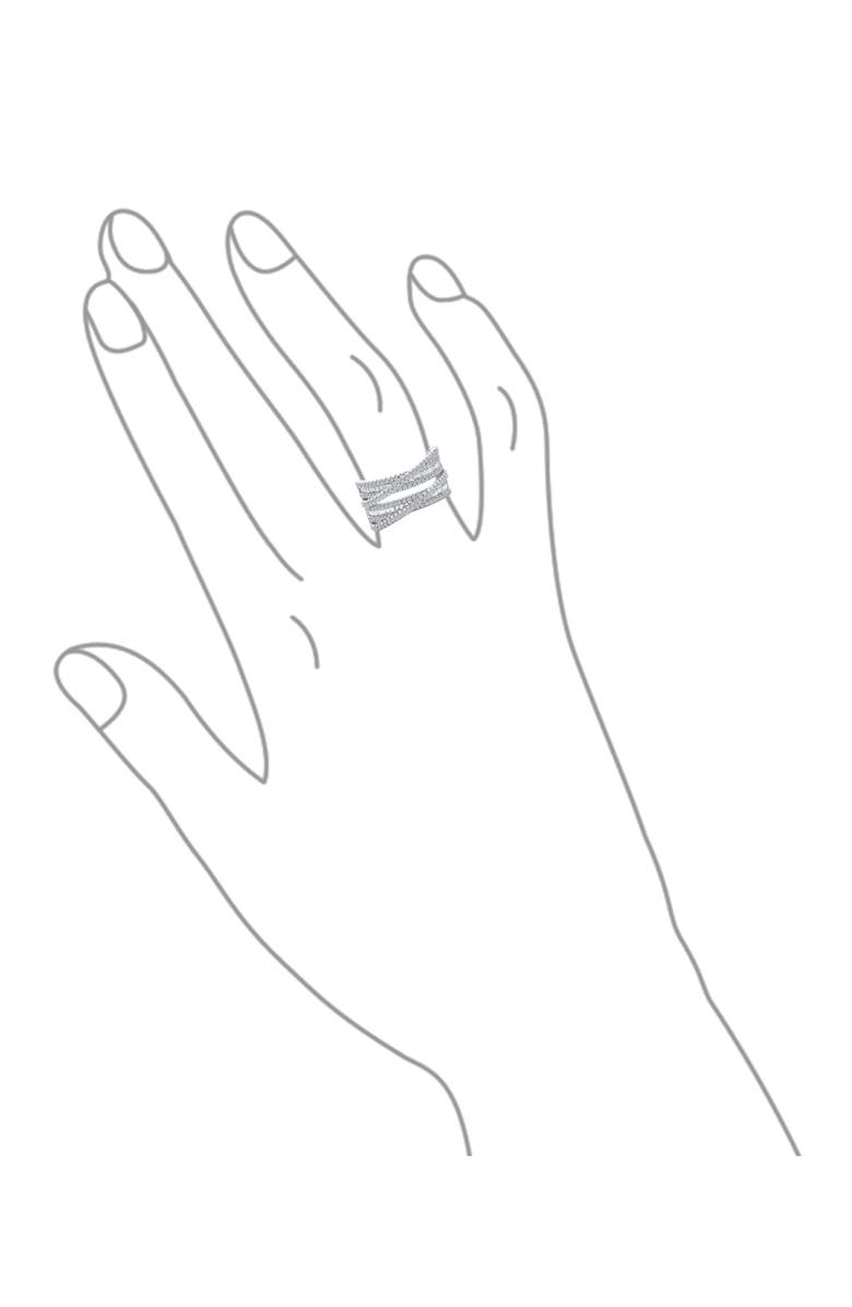 BLING JEWELRY Art Deco Crisscross Cubic Zirconia Ring, Alternate, color, 