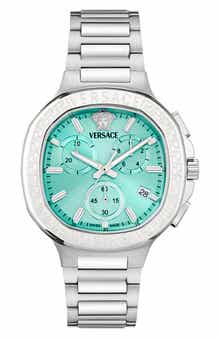 Versace V-Chrono Square Swiss Quartz Bracelet Watch, 40mm