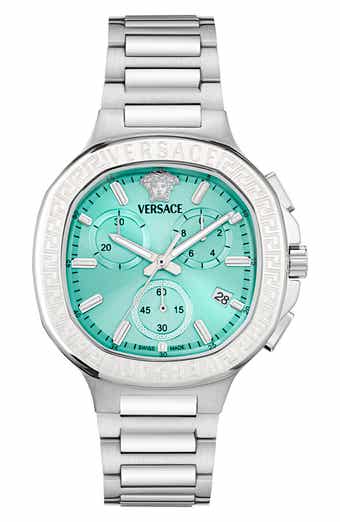 Versace V-Chrono Square Swiss Quartz Bracelet Watch, 40mm