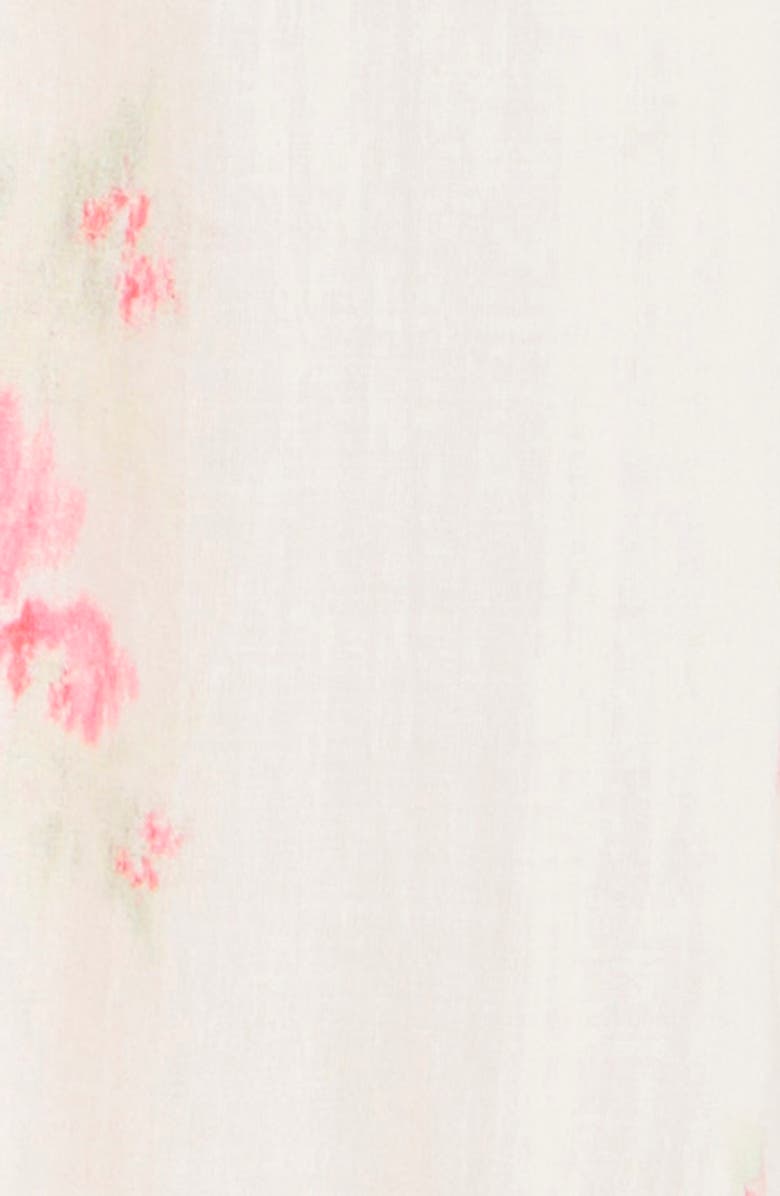 LoveShackFancy Chessie Floral Smocked Cotton Maxi Dress, Alternate, color,