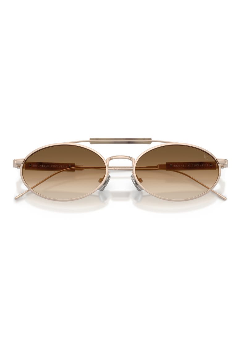 55mm Round Sunglasses, Alternate, color, ROSE