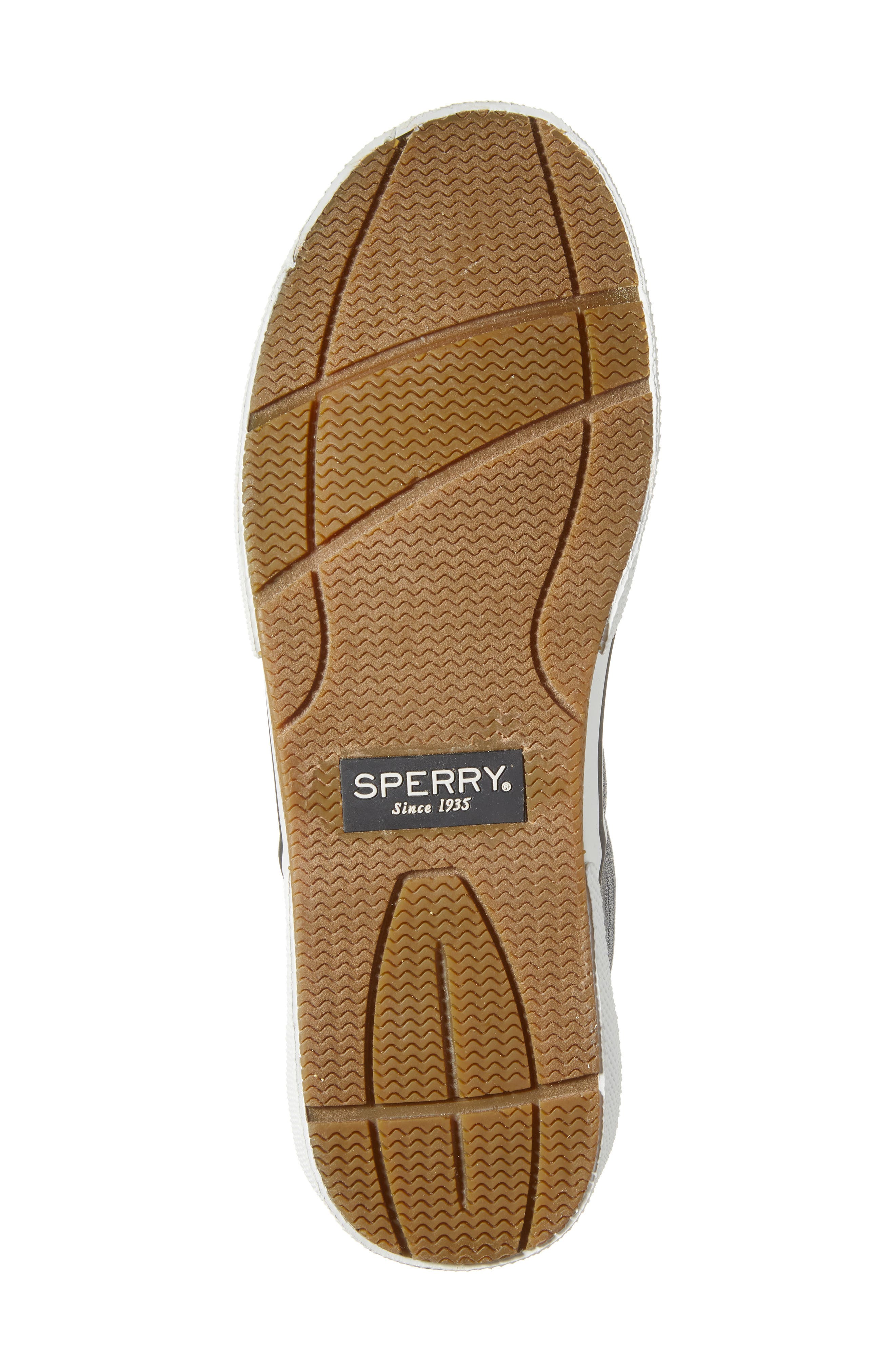 Sperry Halyard CVO Cotton Chambray Sneaker, Alternate, color, Black