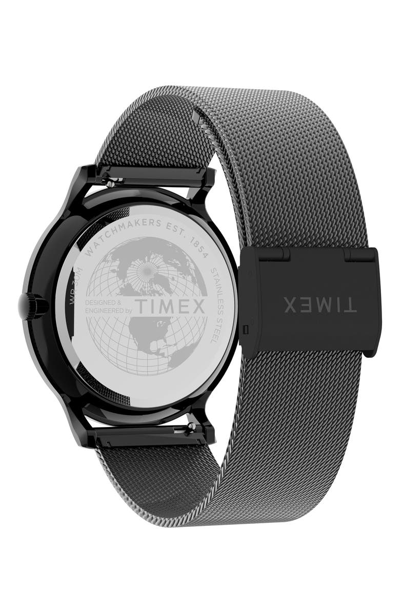 Timex<sup>®</sup> Norway Mesh Strap Watch, 40mm, Alternate, color, 