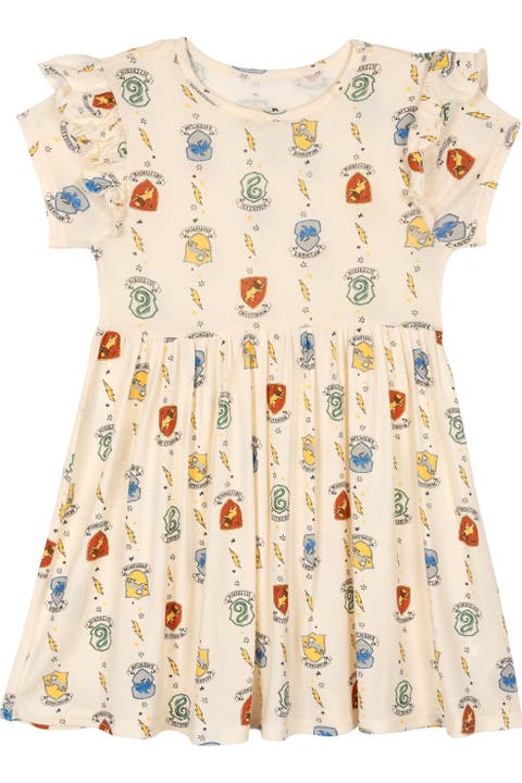 Short Sleeve Flare Dress