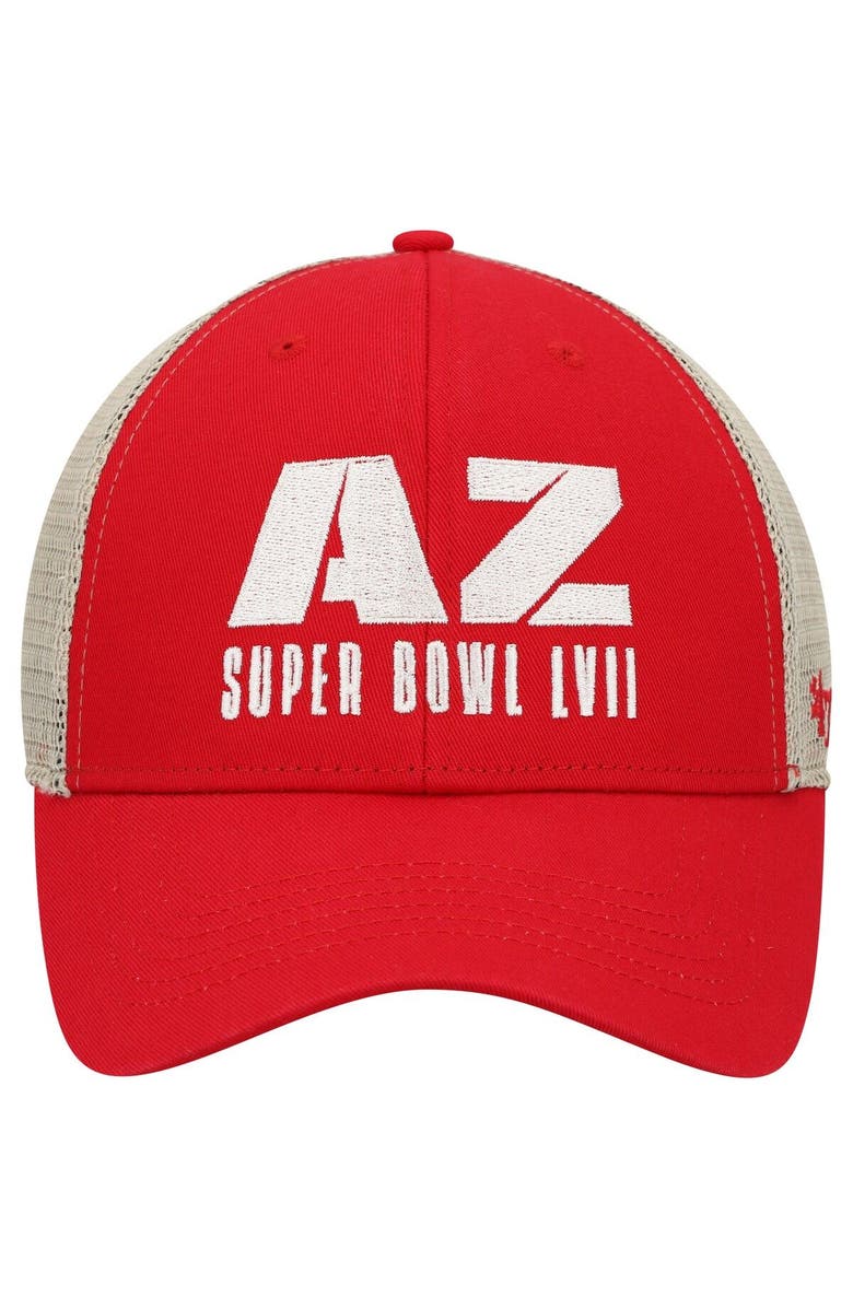 '47 Men's '47 Red/Natural Super Bowl LVII Flagship Wash MVP Snapback Hat, Alternate, color, 