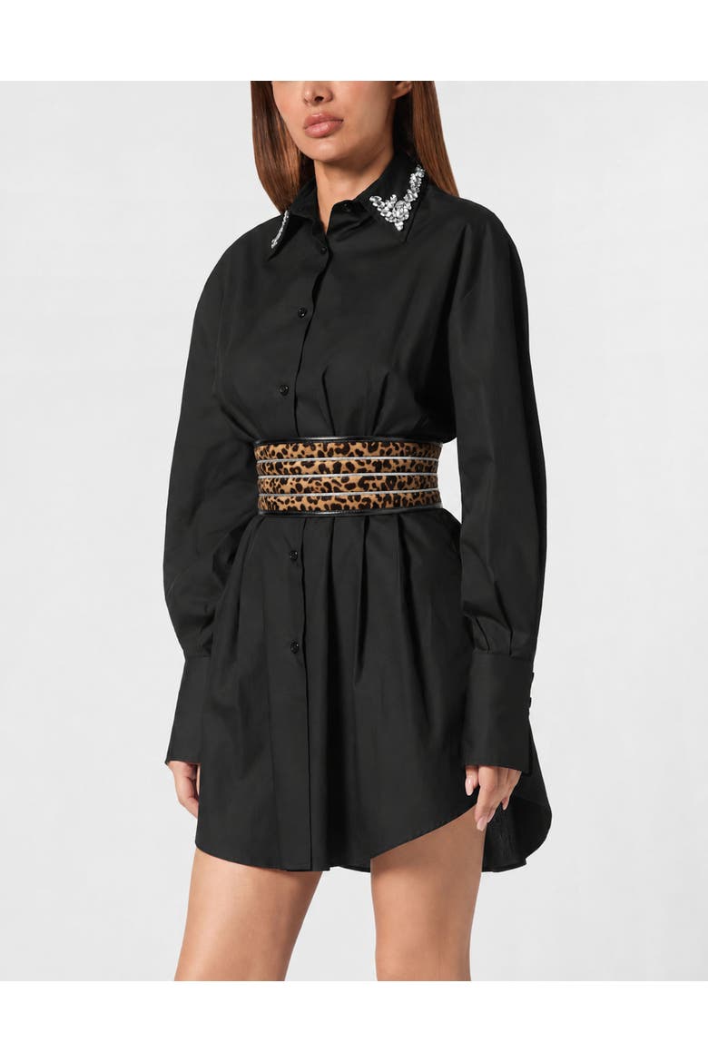 Belt Leopard Women, Main, color, black