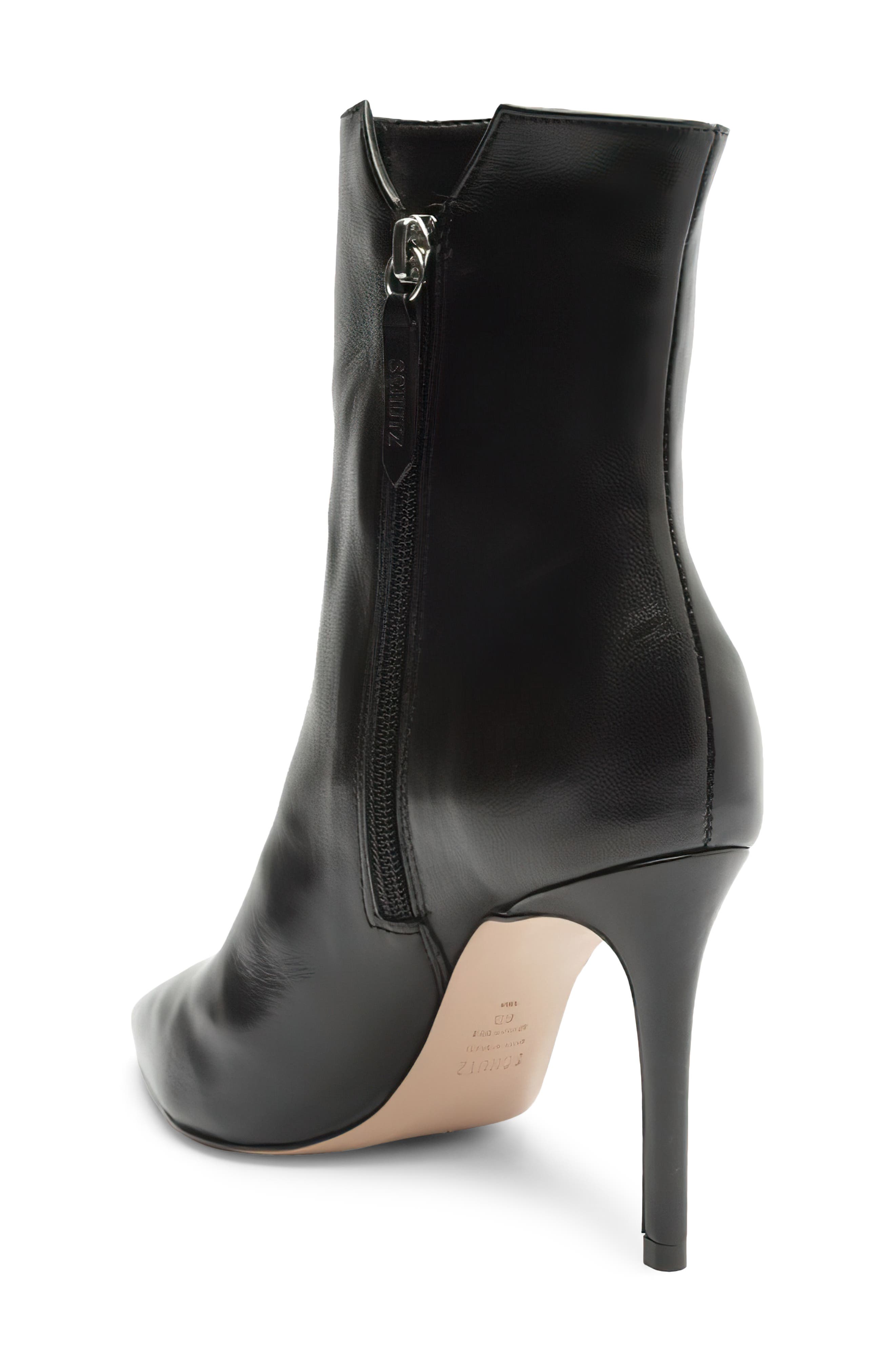 Betsey Pointed Toe Bootie, Alternate, color, BLACK