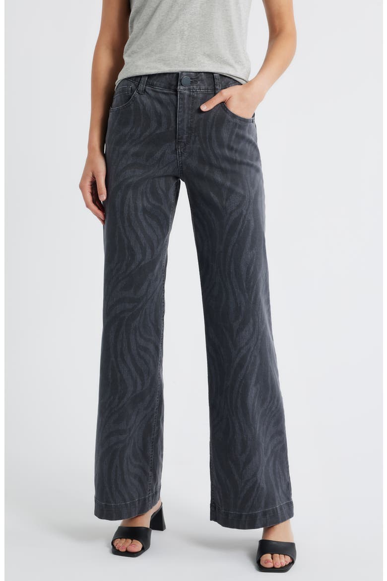 Sam High Waist Wide Leg Jeans, Main, color, SHADOW BLACK
