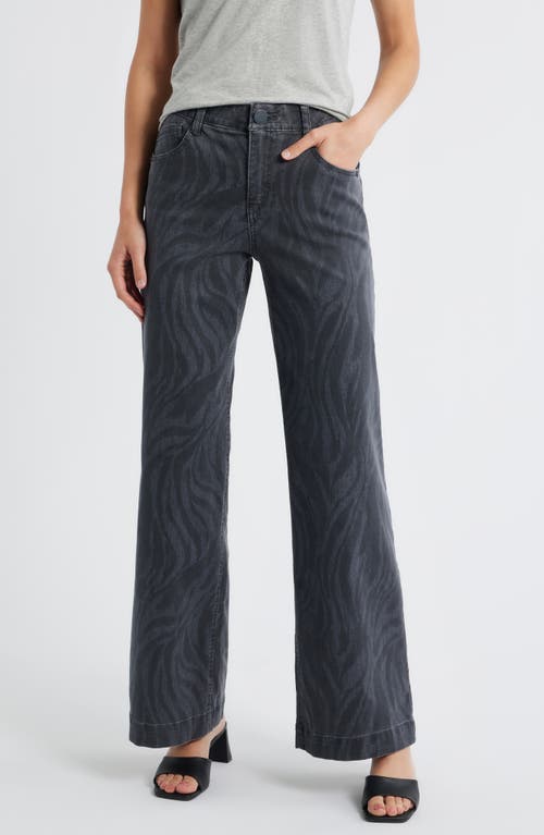 Wit & Wisdom Sam High Waist Wide Leg Jeans In Black
