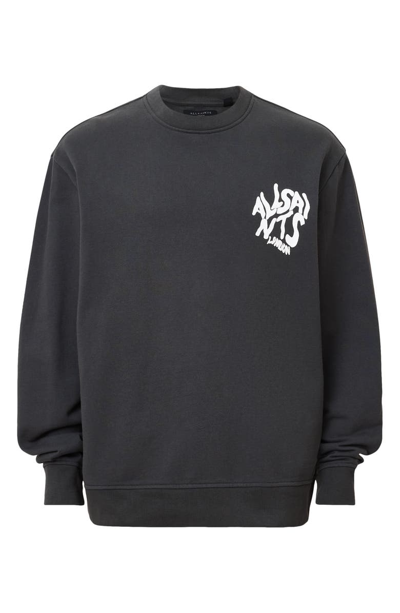 AllSaints Orlando Logo Graphic Sweatshirt, Alternate, color, 