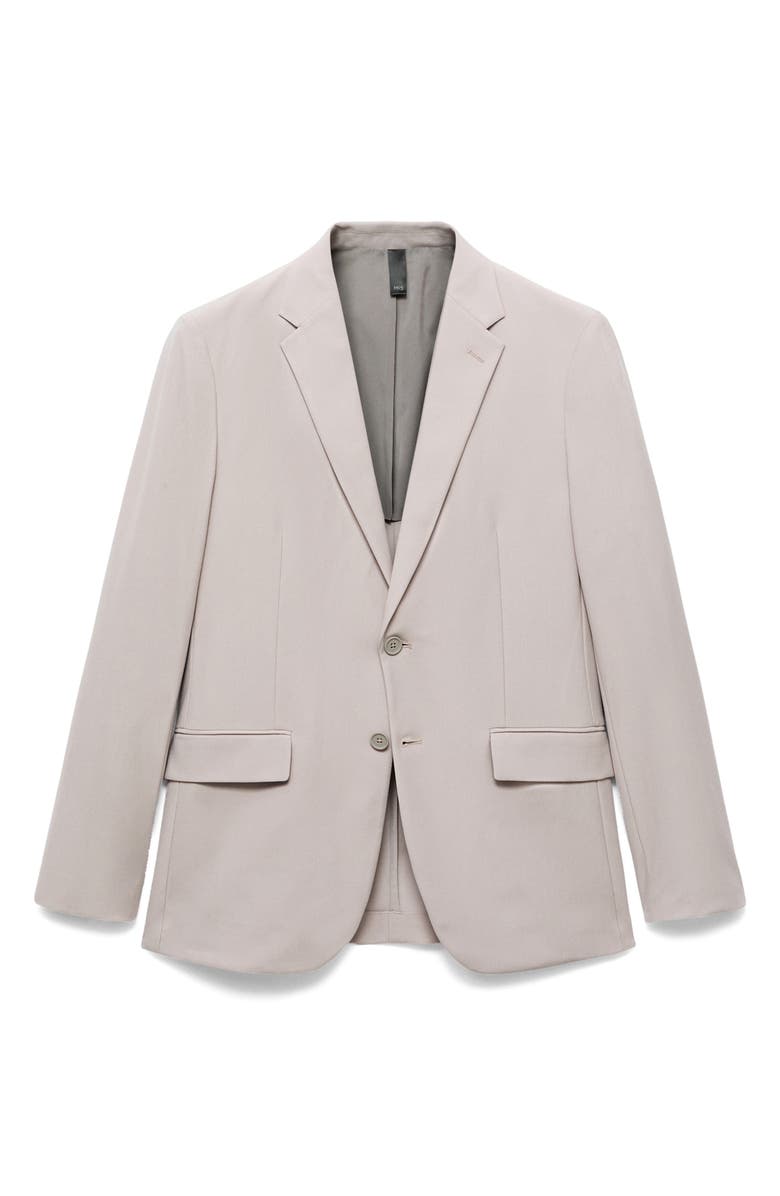MANGO Zurich Slim Fit Thermolite<sup
®</sup
Suit Jacket, Alternate, color, Beige
