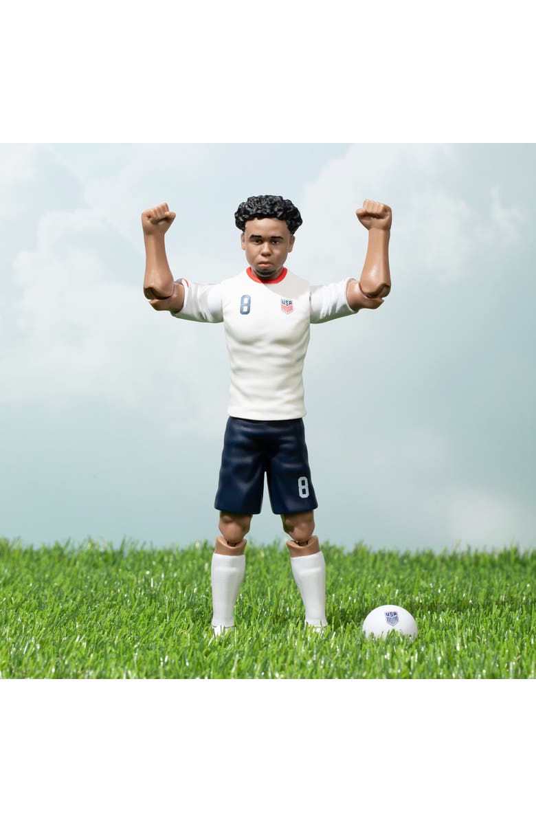 Banbo Toys SOCKERS USMNT Weston McKennie 8" Collectible Soccer Action Figure, Alternate, color, White