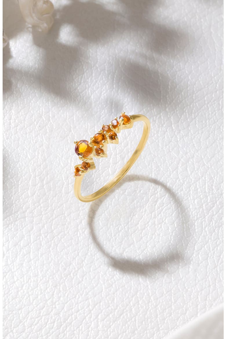 Citrine Stacking Ring, Alternate, color, ORANGE