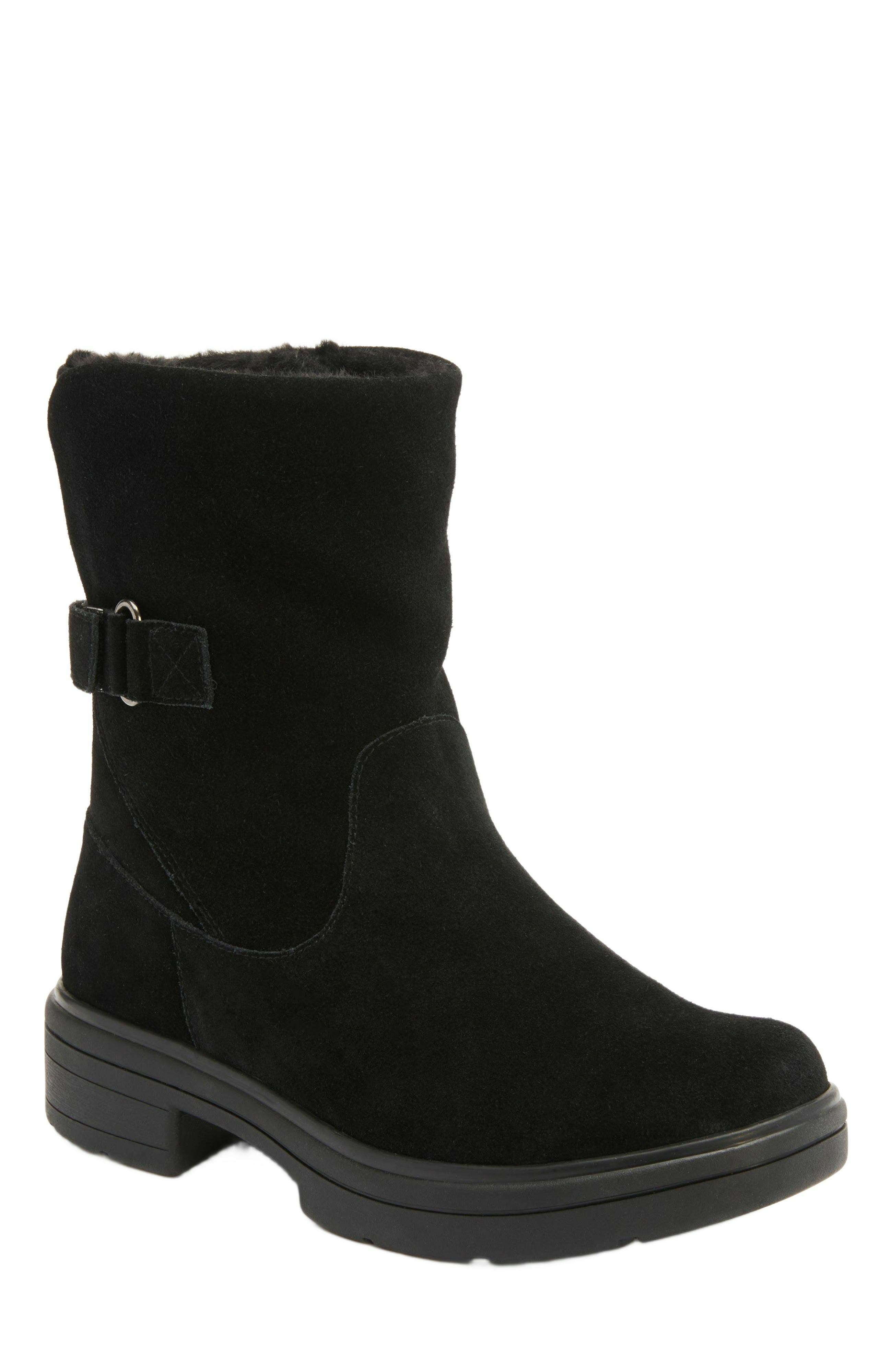ABEO Vista Mid Boot, Main, color, Black Suede - Regular