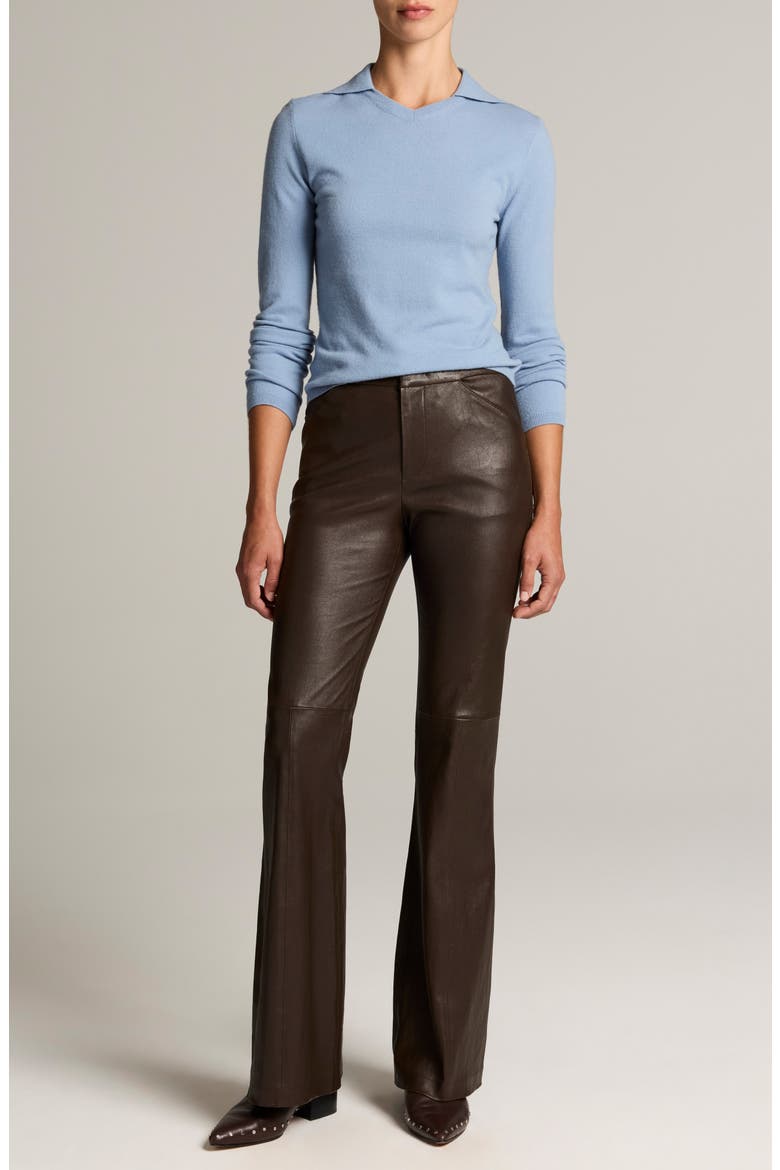 V-Neck Polo Sweater, Alternate, color, DELPHITE