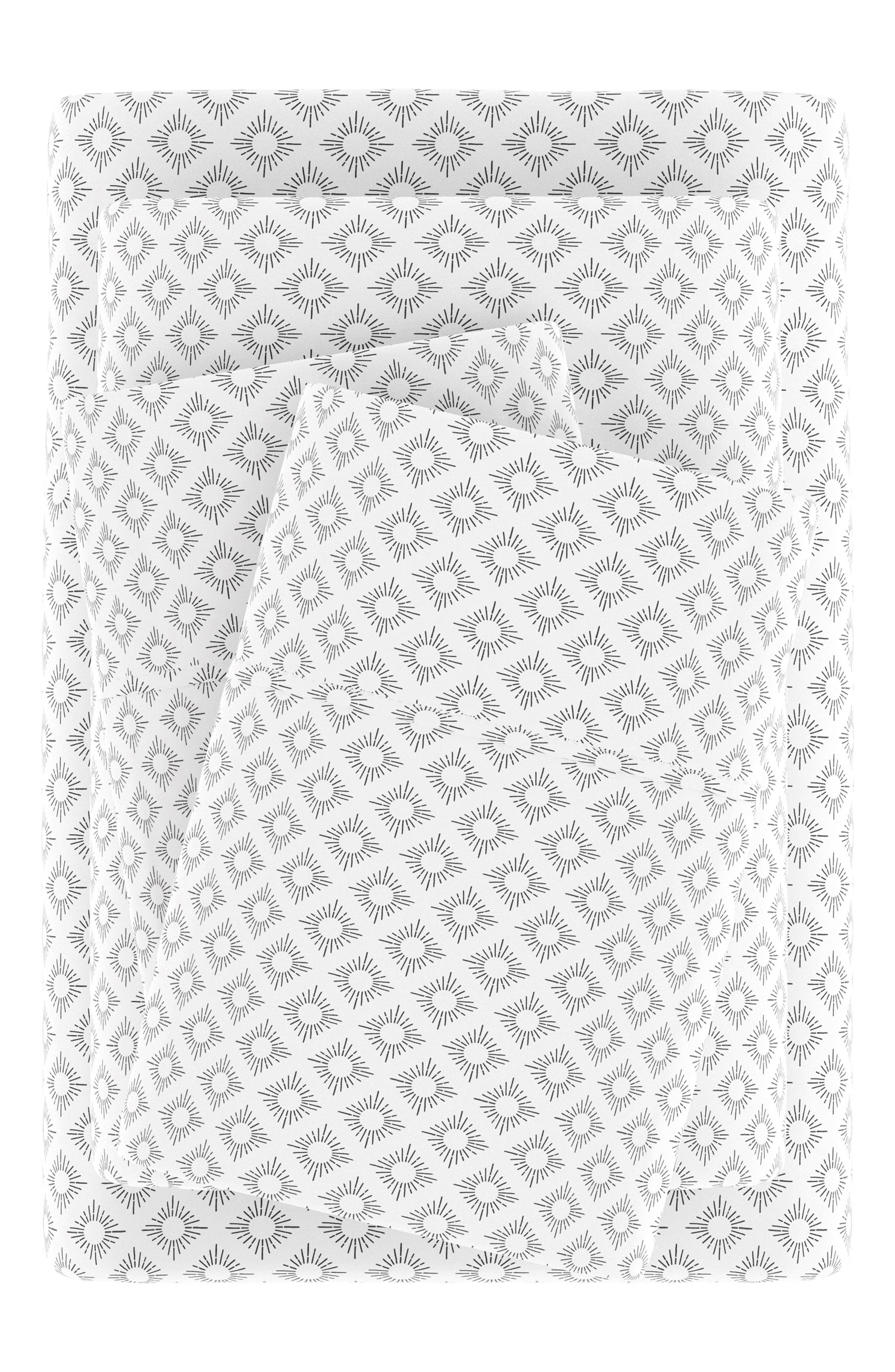 HOMESPUN HOME SPUN Premium Ultra Soft Polaris Pattern 4-Piece Bed Sheet Set