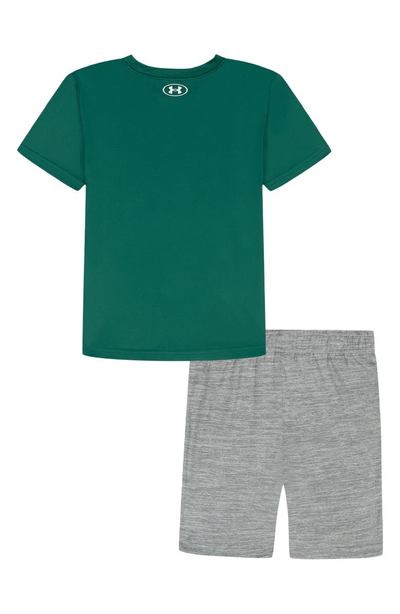 Under Armour Kids' Tech Basketball Graphic T-Shirt & Shorts Set, Alternate, color, Rack Green