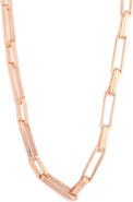 Karine Sultan Long Geometric Frame Necklace