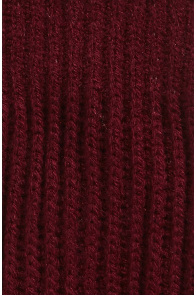grosgrain bow convertible knit mittens, Alternate, color, MIDNIGHT WINE