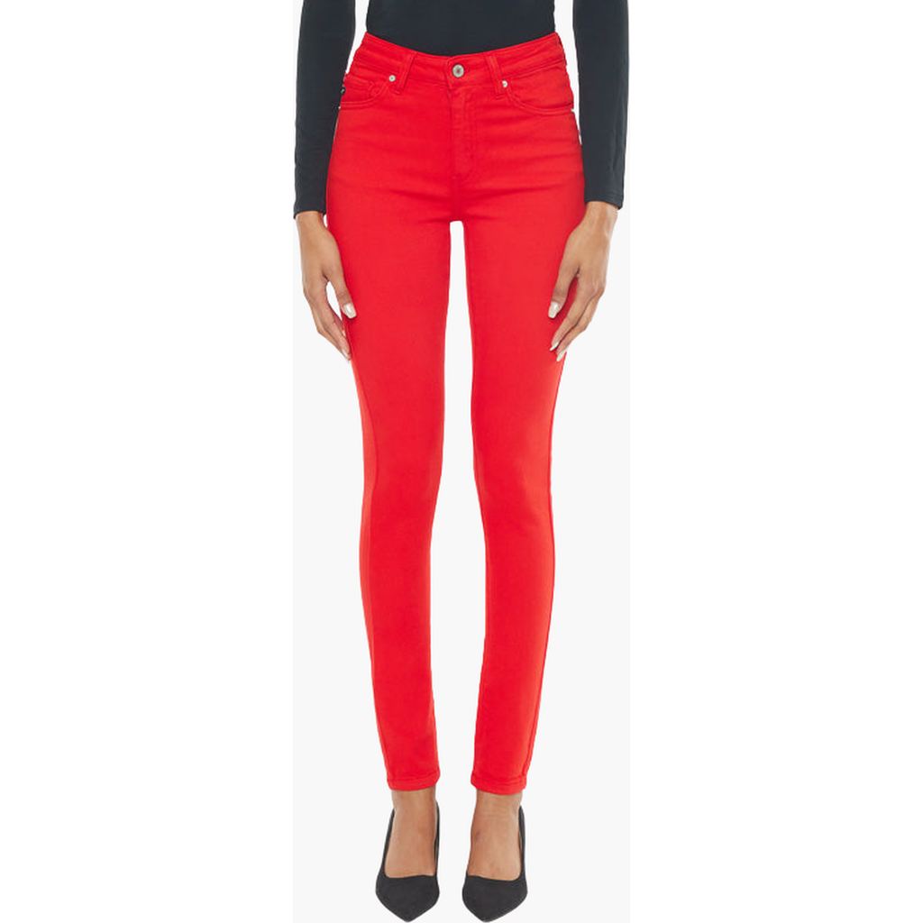 Kancan Gia High Rise Super Skinny Jeans In Red