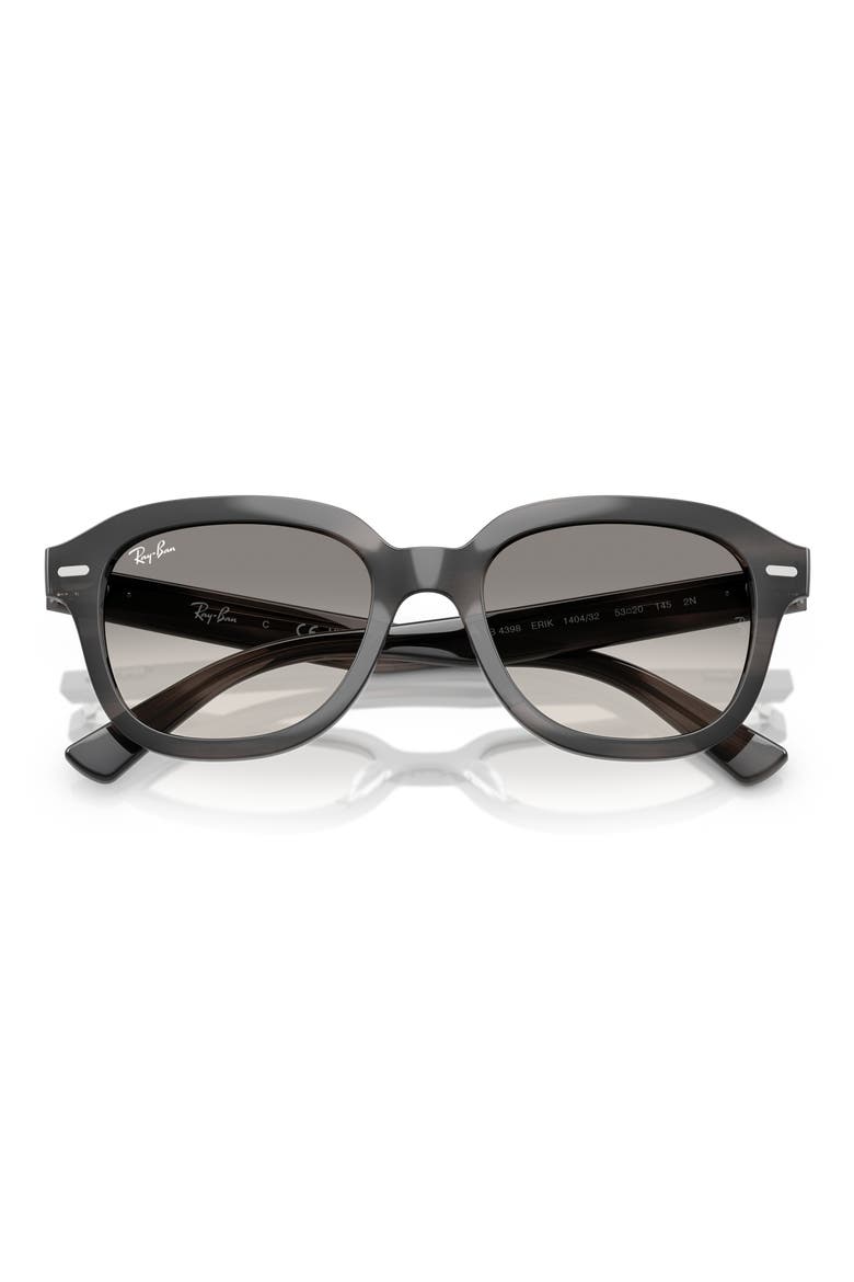 Erik 53mm Gradient Square Sunglasses, Alternate, color, STRIPED GREY