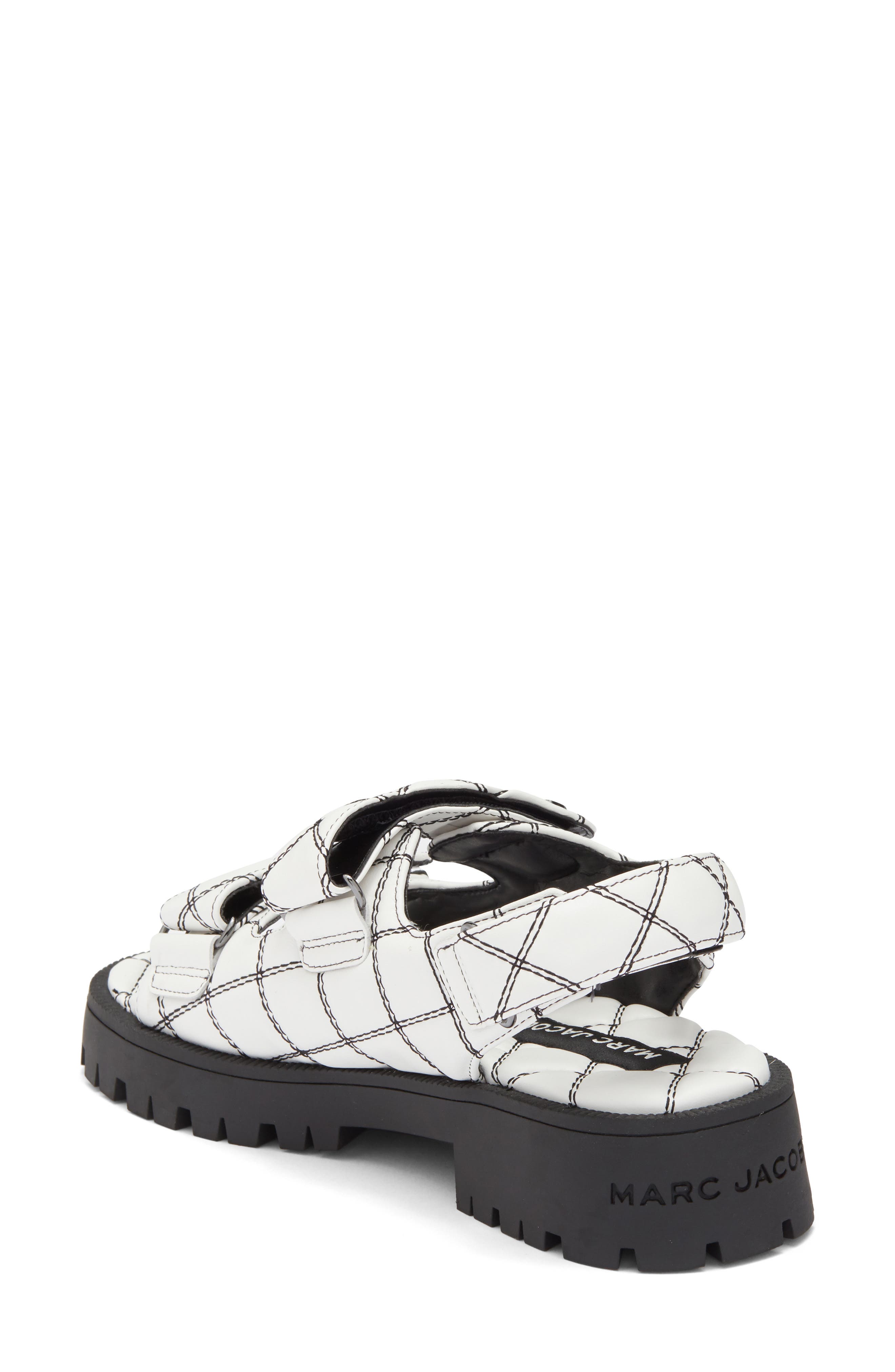 Marc Jacobs 'J' Quilted Sandal, Alternate, color, White
