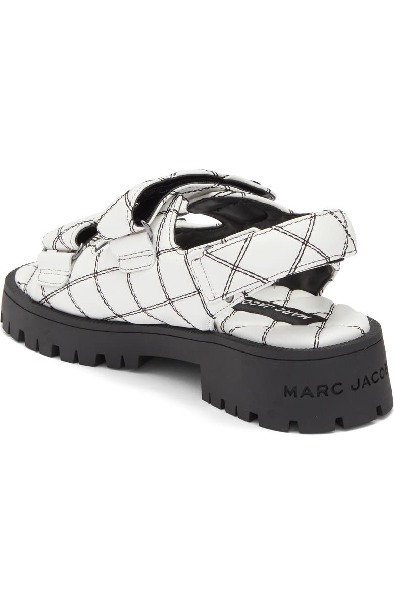Marc Jacobs 'J' Quilted Sandal, Alternate, color, White
