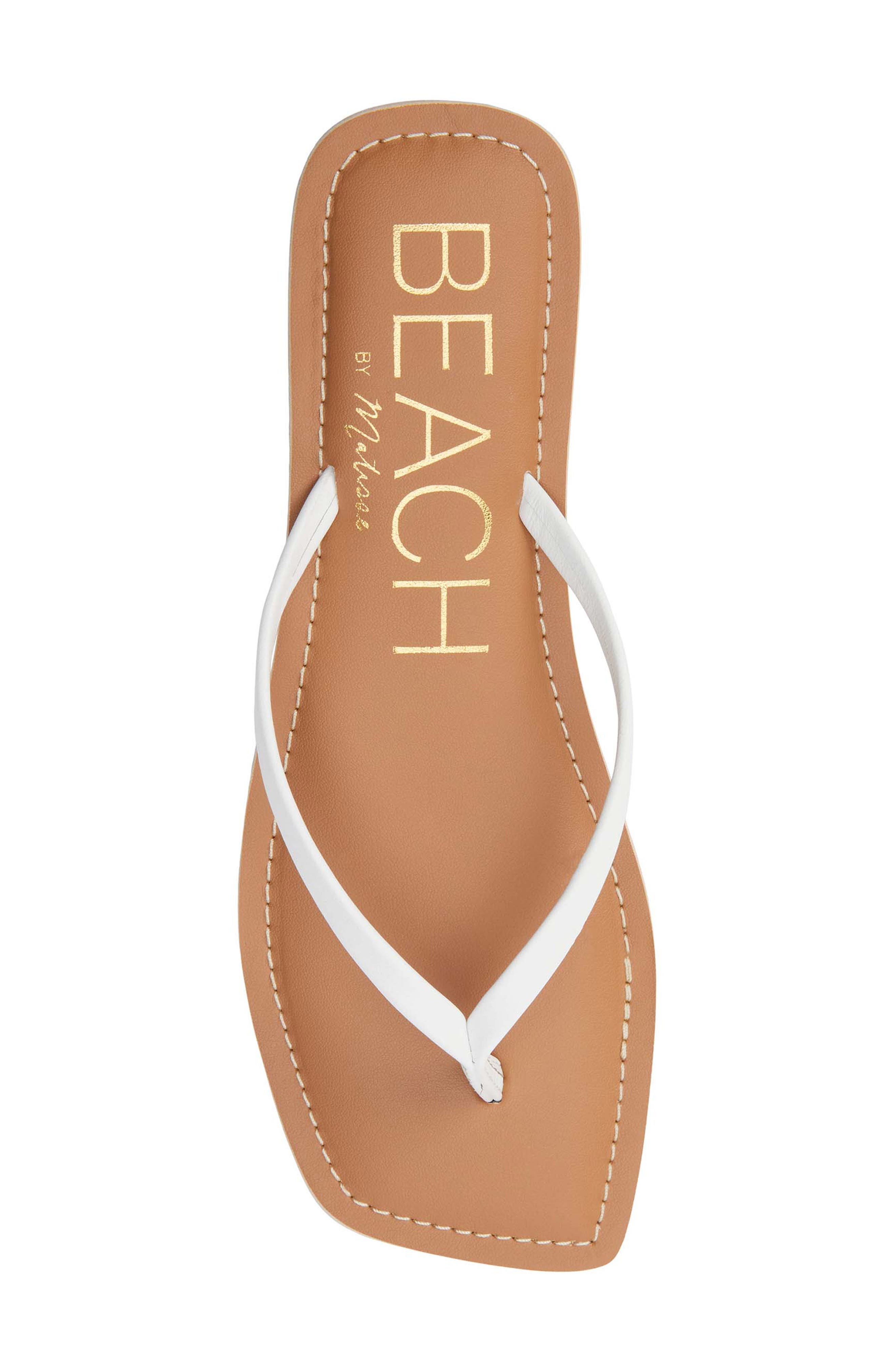 BEACH BY MATISSE Bungalow Flip Flop, Alternate, color, White