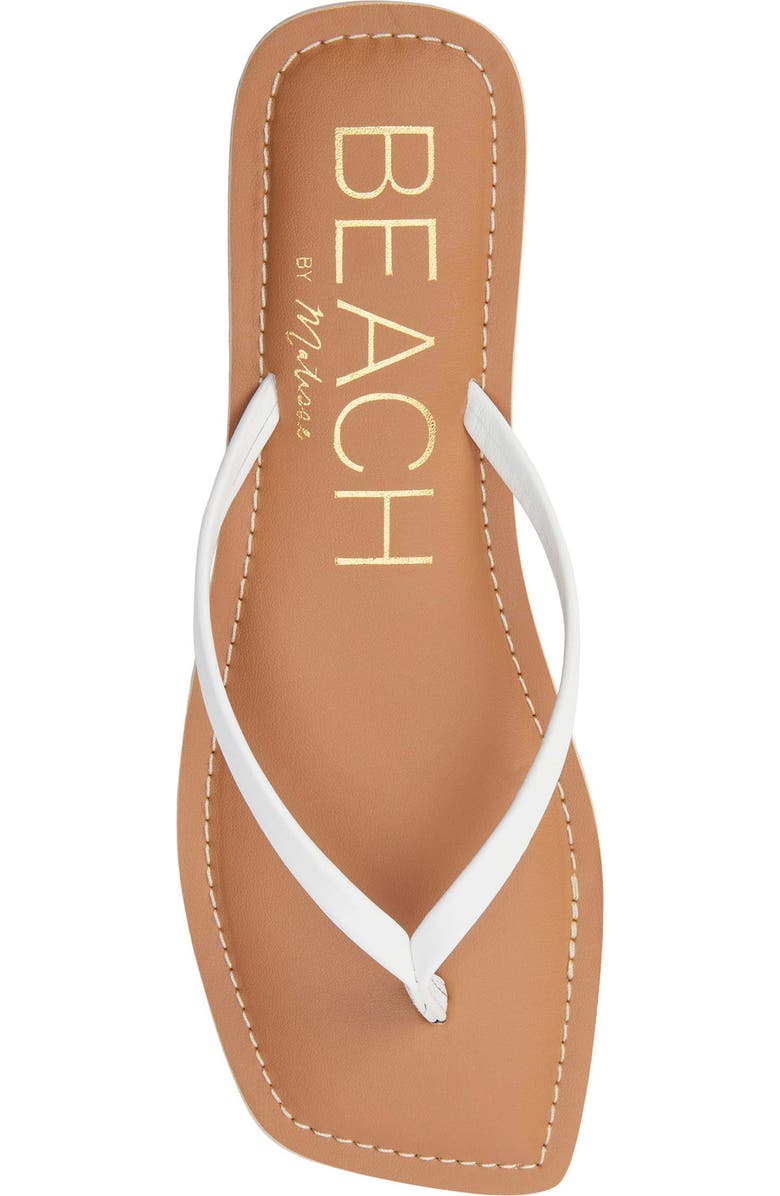 BEACH BY MATISSE Bungalow Flip Flop, Alternate, color, White