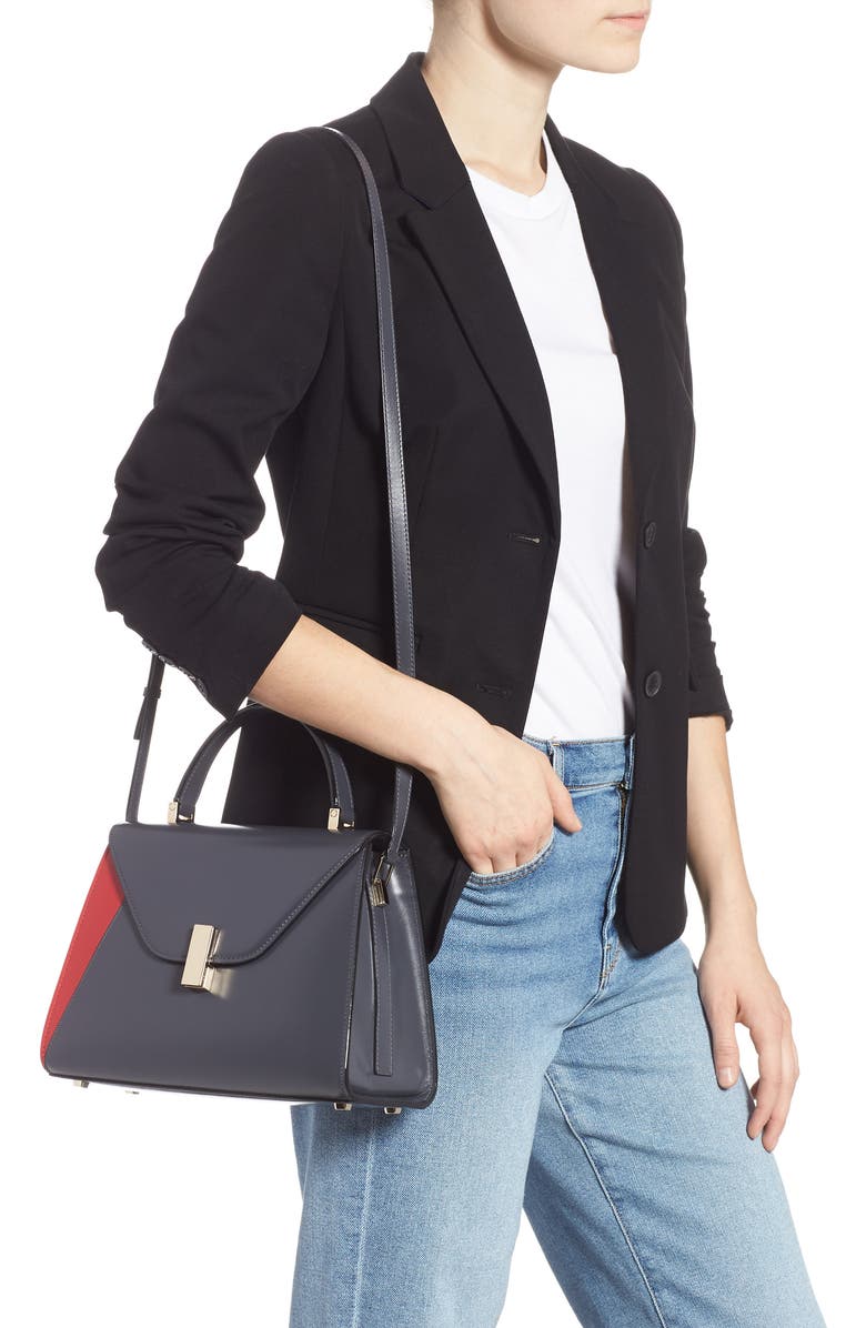 Valextra Iside Medium Top Handle Bag, Alternate, color,