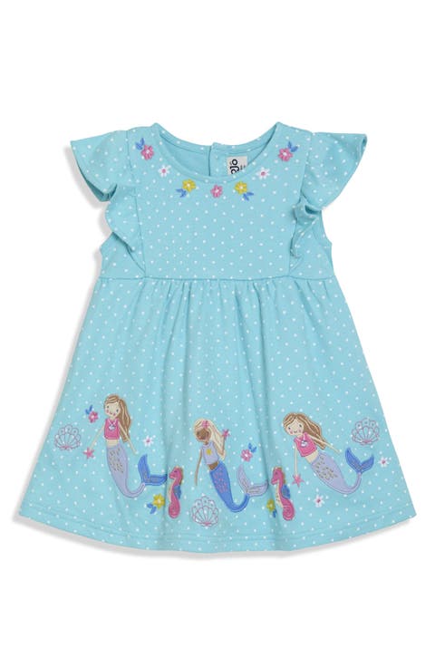 Mermaid Appliqué Cotton Sundress (Baby)