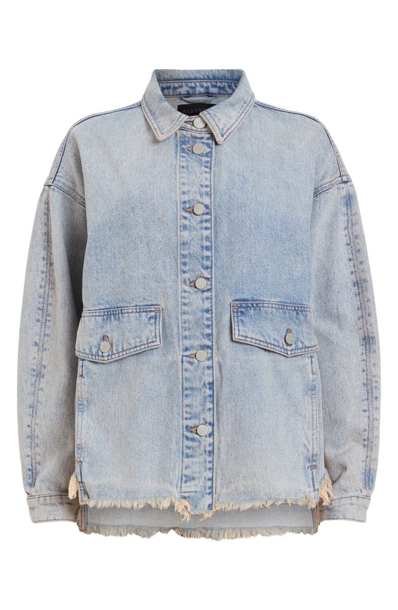 AllSaints Hettie Denim Shacket, Alternate, color,