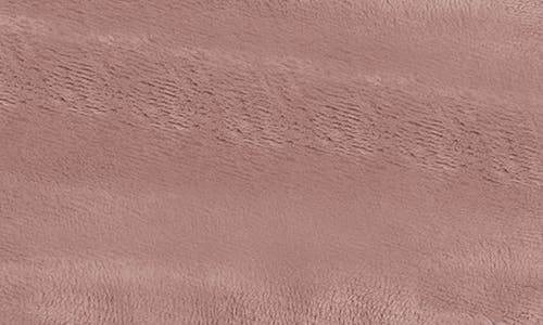 Woven & Weft Faux Shearling Fleece Throw Blanket In Pink