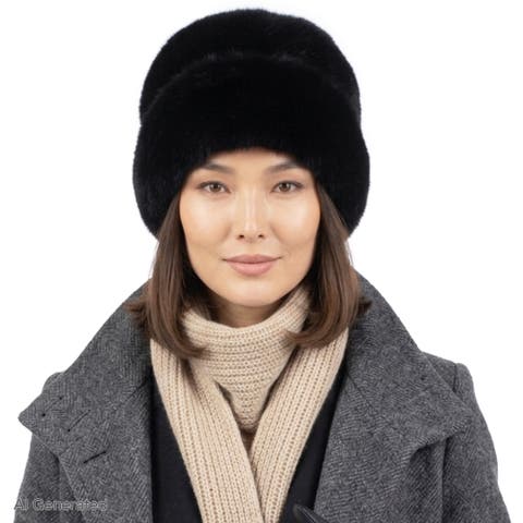 Faux Shearling Rounded Hat