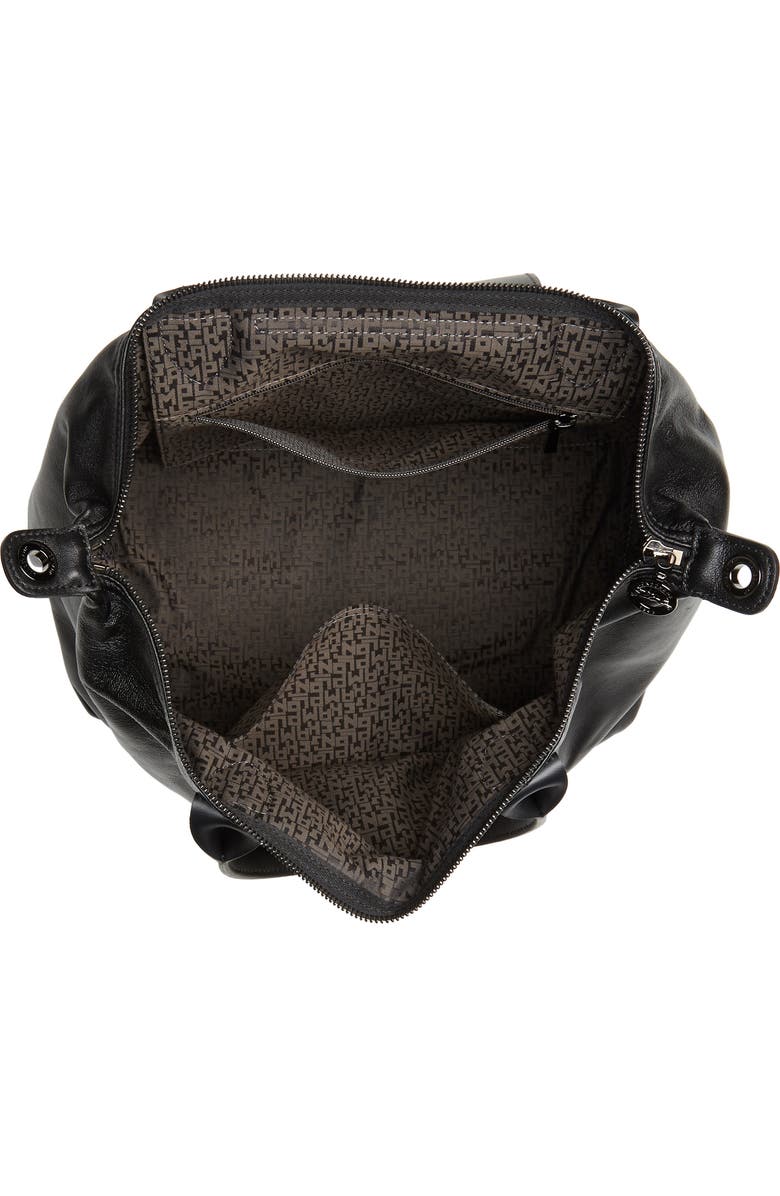 Longchamp Medium Le Pliage Cuir Leather Top Handle Tote, Alternate, color,