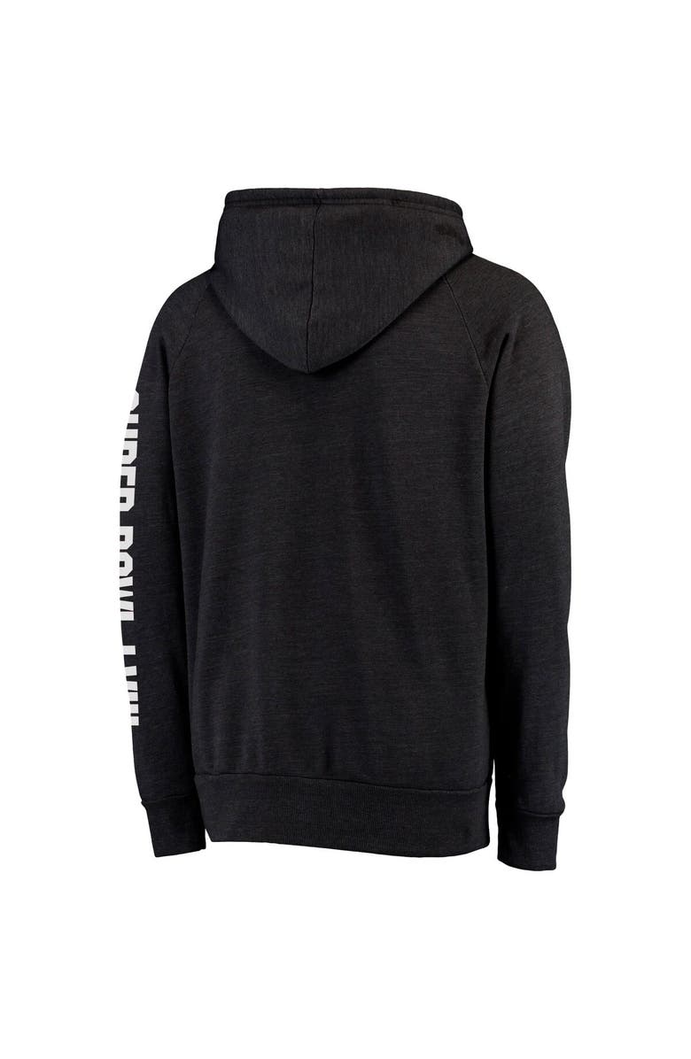 Majestic Threads Men's Majestic Threads  Heather Black San Francisco 49ers Super Bowl LVIII Tri-Blend Pullover Hoodie, Alternate, color, 