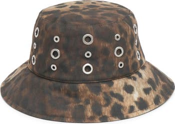 APPARIS Cheetah Bucket Hat Apparis Amara Bucket Hat | Brown | FARFETCH main image 3