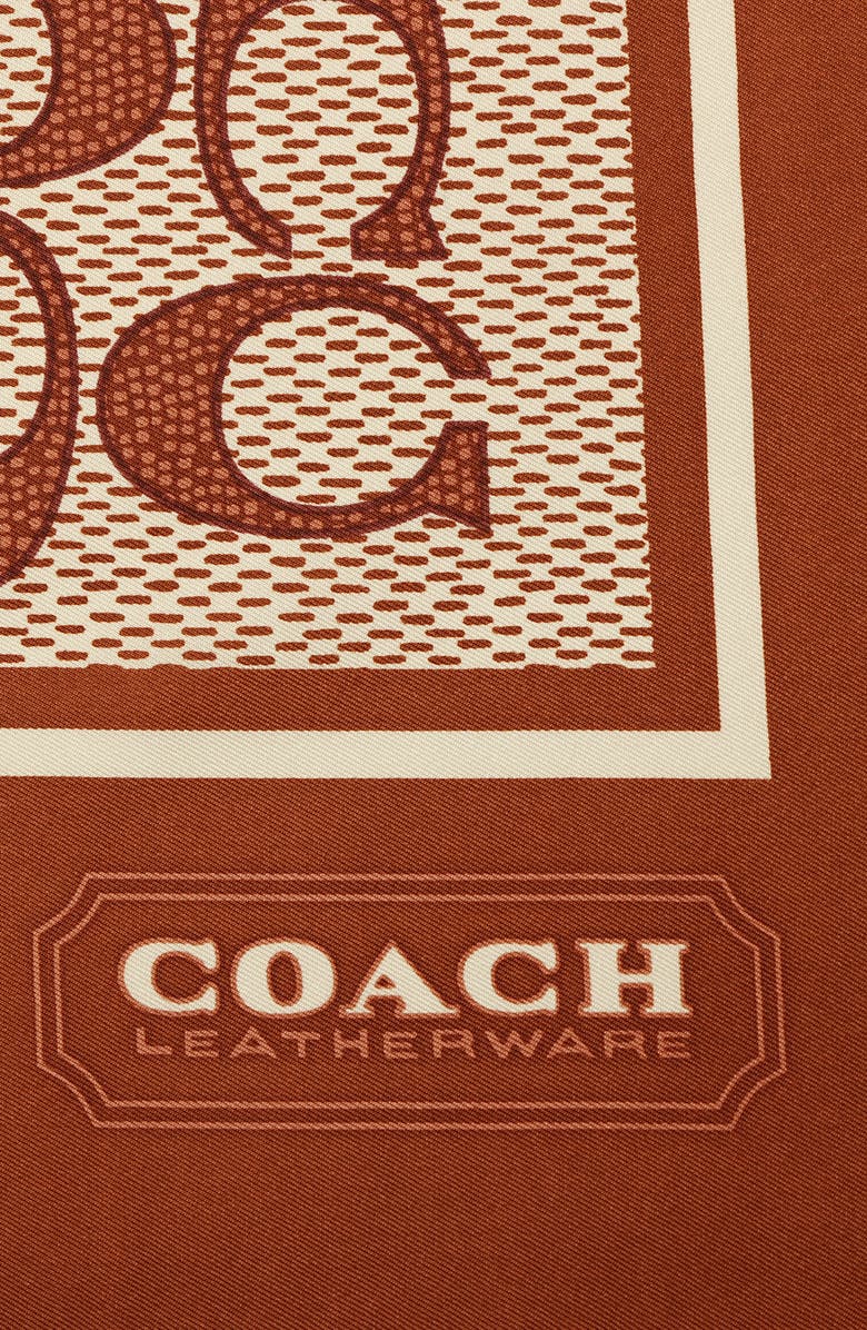COACH Vintage Signature C Silk Scarf, Alternate, color,
